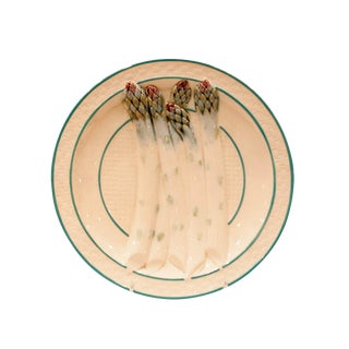 19th Century French Asparagus Plate For Sale