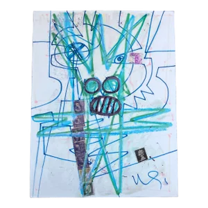 1980’s Original Wayne Cunningham Abstract Drawing