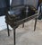 Vintage Black Lacquer Chinoiserie Carlton House Neoclassical Writing Desk For Sale - Image 4 of 17