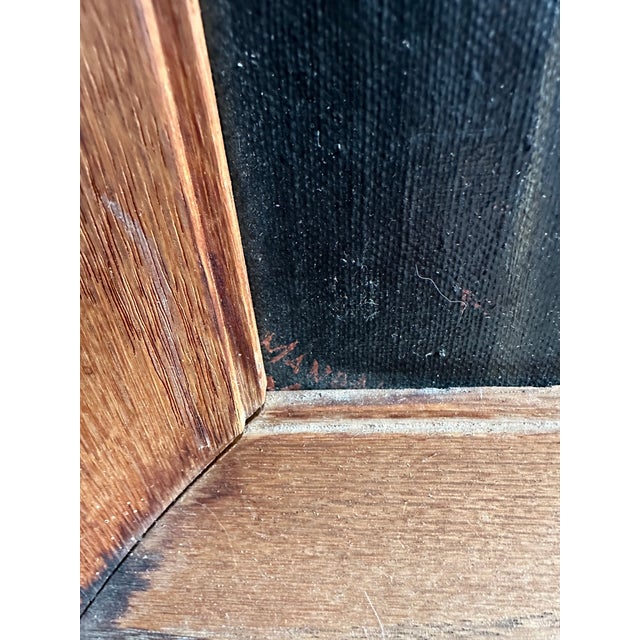 Circa 1940 American Folk Revival Portrait of Abraham Lincoln, Oil on Canvas Board For Sale In Houston - Image 6 of 10