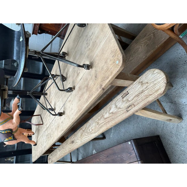 Oak Benches, Set of 2 For Sale - Image 8 of 9