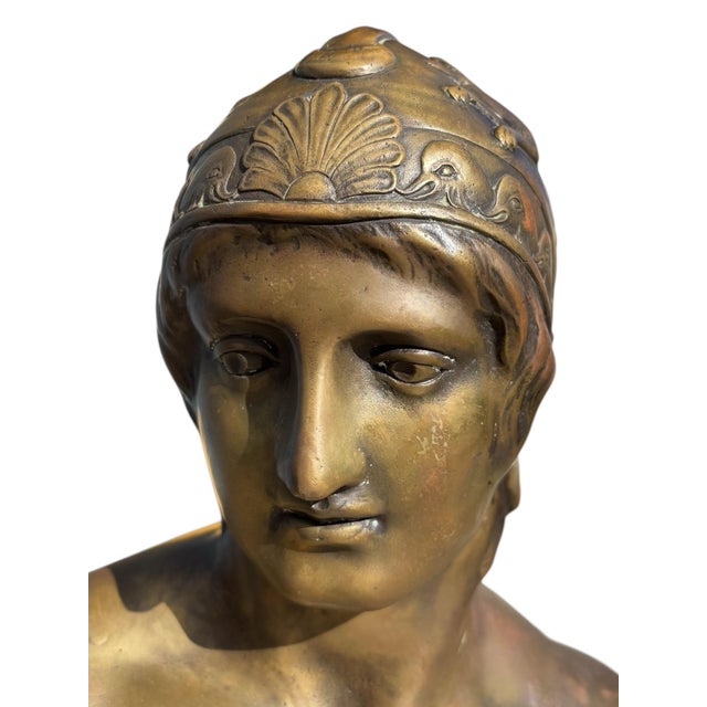 19th Century 19thC Chiparus Bronze Sculpture of a Nude Ares God of War For Sale - Image 5 of 7