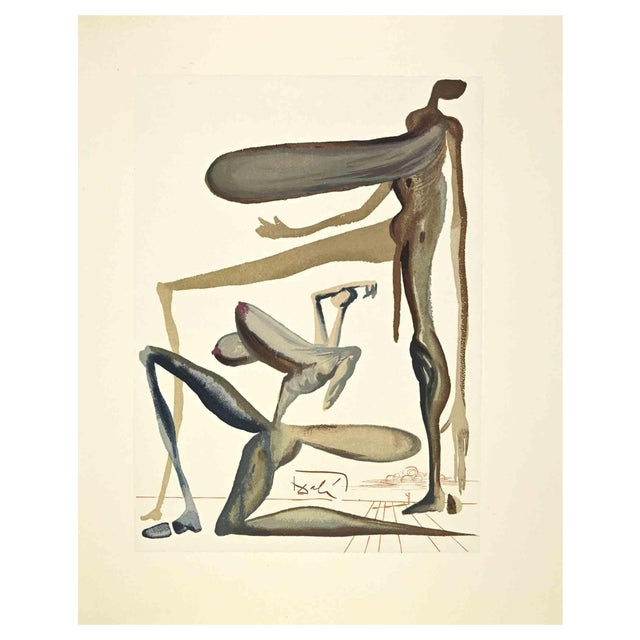 Salvador Dali, The Lavishness, Woodcut, 1963 For Sale