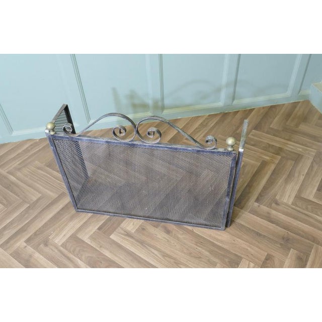 Large Iron Fire Guard, 1900s For Sale - Image 3 of 8