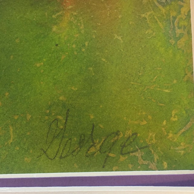 Original vintage Watercolor painting on paper Signed lower right George Smith 14 x 21 unframed