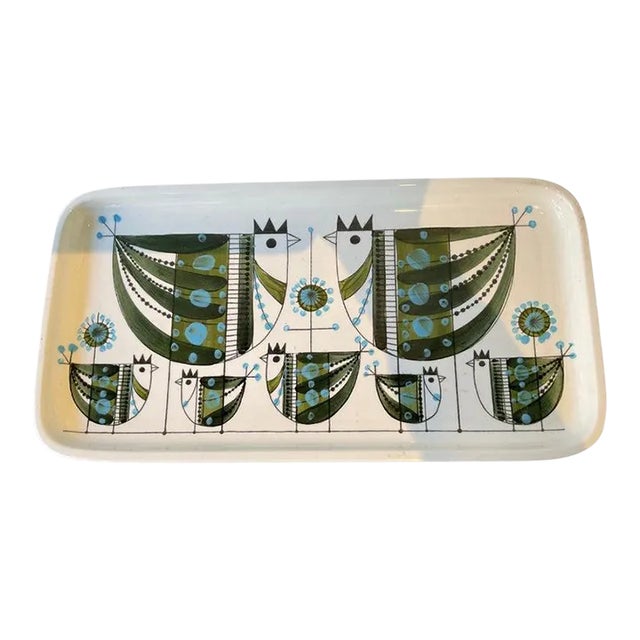 1960s Rorstrand Chicken Ovenware Platter For Sale