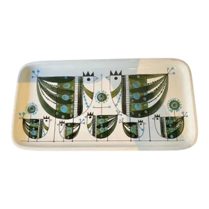 1960s Rorstrand Chicken Ovenware Platter