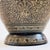 Metal Large 13" Etched Brass Vase With Peacock Design For Sale - Image 7 of 11