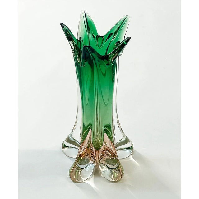 60's Vintage アートガラス Vase by BERANEK,JAN Vase by Jan Beranek for Skrdlovice, 1960s for sale at Pamono