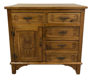 Antique Chinese 5 Drawers Nam Mao 'Nam Wood' Dresser/Side Table, Chest of Drawer