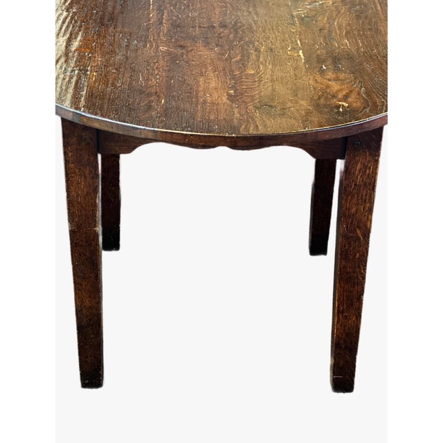 Rustic Round Center Table For Sale - Image 4 of 11