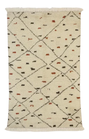 Moroccan Style Accent Rug, 02'10 X 04'07