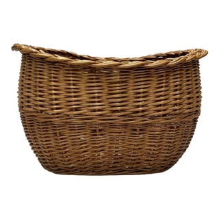 Rounded Wicker Basket For Sale