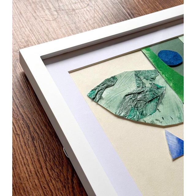 "Mr. Sunshine" Original Framed Collage on Paper by Zac Woodiel For Sale - Image 11 of 12