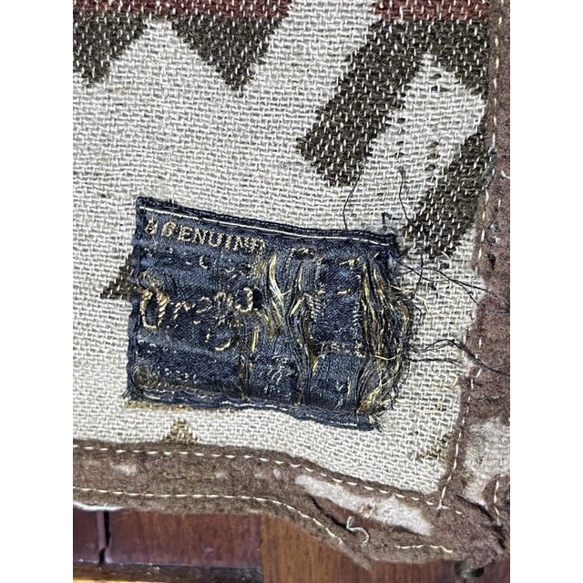 Textile Oregon City Woolen Mills Indian Trade Blanket Antique 1920's Pac-Man Pattern Wow For Sale - Image 7 of 12