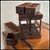 1900 - 1909 1900s Antique Industrial Wood Desktop Filing and Storage Cabinet Organizer For Sale - Image 5 of 7