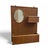 Wood Vintage Wall Organizer With Mirror For Sale - Image 7 of 8