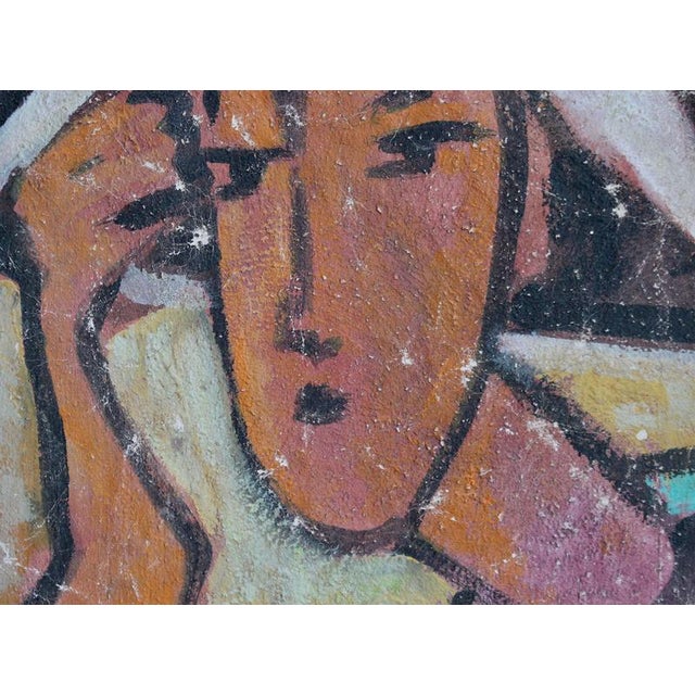 Hidden Portraits X, 1980s, Acrylic on Canvas, Framed For Sale - Image 9 of 13