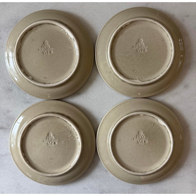 Vintage Mid Century Small Stoneware Plates by Pfaltzgraff - Set of 4 For Sale In Austin - Image 6 of 9