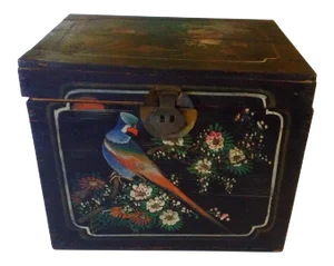 Antique Asian Chicken Box