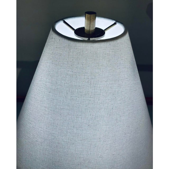 Organic Modern White Glaze Bora Table Lamp For Sale - Image 4 of 5