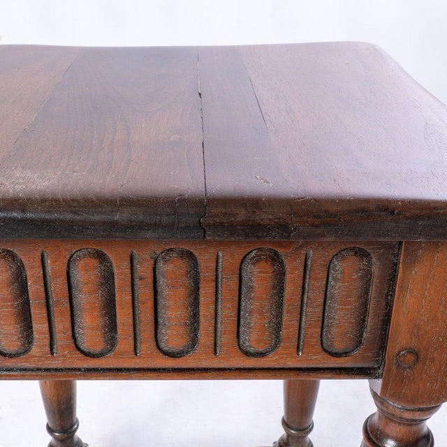 Brown Early 20th Century Kittinger Stool For Sale - Image 8 of 9