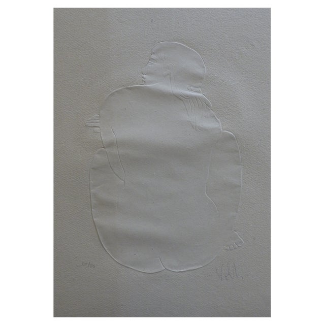 Antoniucci Volti, Back of a Nude Woman, 1970, Embossing For Sale