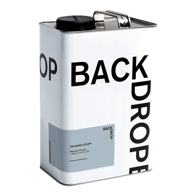 BACKDROP Standard Finish Interior Paint in The Early Stuff (Cool Blue with a Hint of Gray) - 1 Gallon For Sale