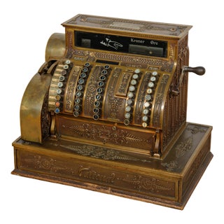 Antique American Cash Register, 1890s For Sale