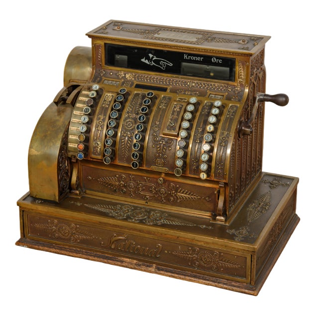 Antique American Cash Register, 1890s For Sale