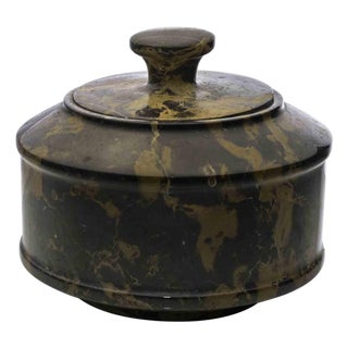 Vintage Italian Marble Tureen with Silver, Mid-20th Century For Sale
