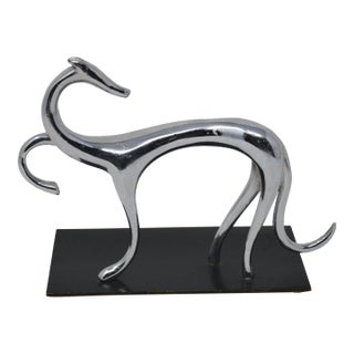 Laszlo Hoenig Attribute Greyhound Sculpture For Sale