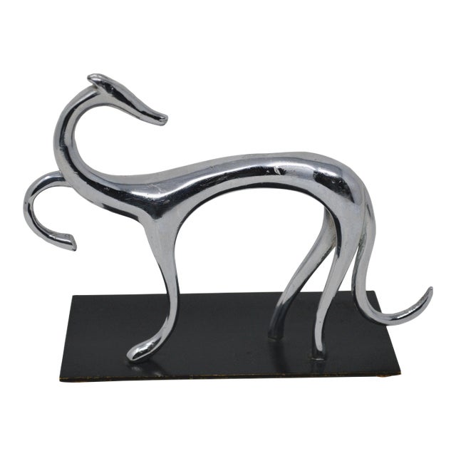 Laszlo Hoenig Attribute Greyhound Sculpture For Sale