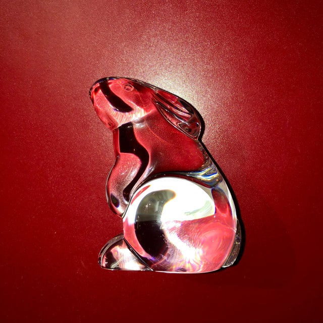 Baccarat Crystal Bunny Figurine | Chairish