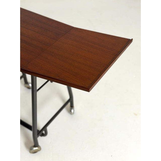 Brown Danish Typewriter Desk in Teak, 1960s For Sale - Image 8 of 10