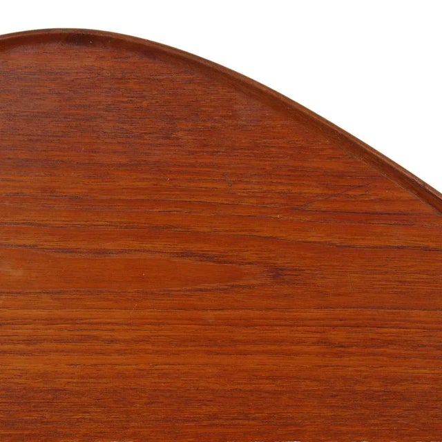 Triangular Coffee Table in Teak, 1960s For Sale - Image 6 of 8