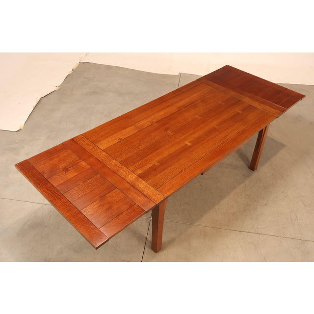 Stickley Stickley Mission Collection Oak Extendable Dining Table For Sale - Image 4 of 18