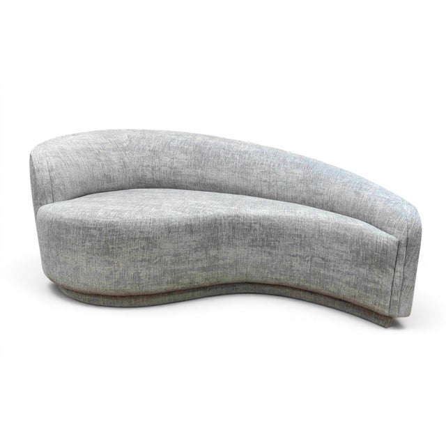 Wood Interlude Home Left-Arm Dana Sofa/Chaise With Ottoman For Sale - Image 7 of 13