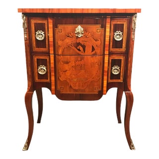 Louis XVI Style Marquetry Chest of Drawers, 1860 For Sale