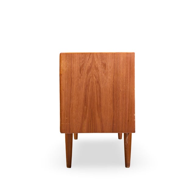 Svend Aage Larsen Svend Aage Larsen Mid Century Danish Teak Tambour Door Credenza For Sale - Image 4 of 12