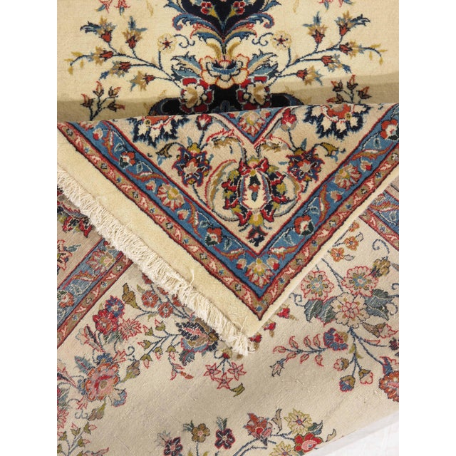 Early 20th Century Antique Persian Mashad Rug 6'5" X 9'6" For Sale - Image 5 of 5