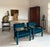 Pair Re-Upholstered Emerald Green Velvet Parsons Lounge Chairs Milo Baughman For Sale - Image 18 of 18
