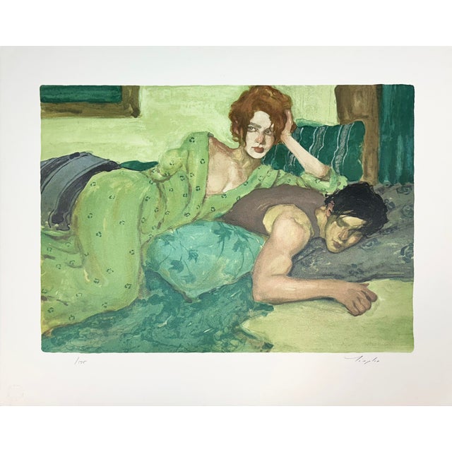 "Rhapsody in Blue" by Malcolm Liepke – Signed Limited Edition Print For Sale