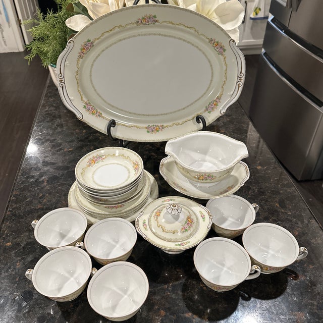 Vintage Noritake Rochelle Swampy Dinnerware Rochelle Swampy For Sale - Image 11 of 12