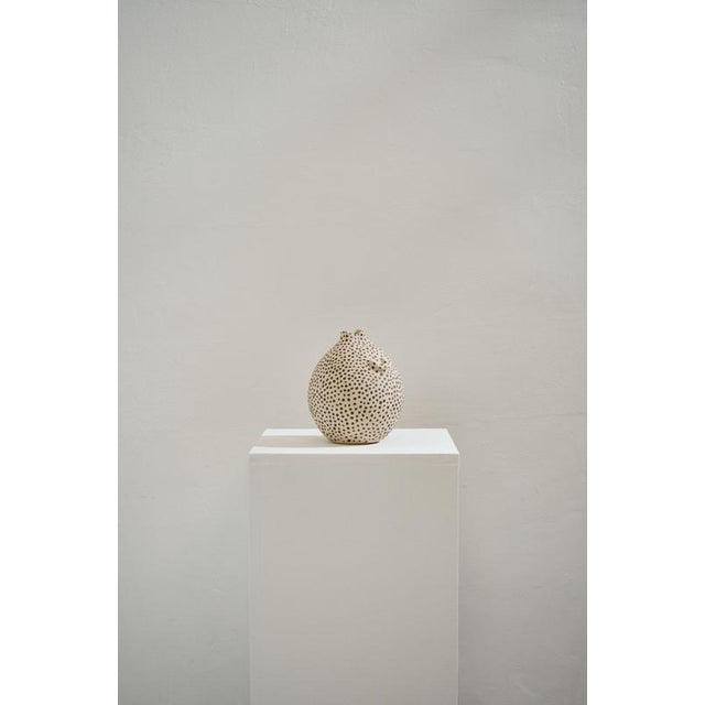 The Little Beige Fish Sandstone Vase by Lou Thomas For Sale - Image 4 of 6