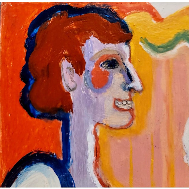 Wood Nancy Kittredge -Rich Woman vs. Poor Woman-Oil Painting For Sale - Image 7 of 11