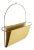 Vintage Brass Wall Hanging Magazine Holder, Austria, 1950s For Sale