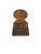 Rustic Swiss Cherrywood Brettstuhl Board Chair with Round Back, 1800 For Sale - Image 3 of 6