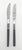 1960s Oneida Northland "Anticipation" Stainless Steel & Teak Composite Flatware, Set of 49 Pieces For Sale - Image 9 of 13