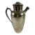 Antique W. M. Mounts Hammered Heavy Silverplate Art Deco Cocktail Shaker With Cork Stopper For Sale